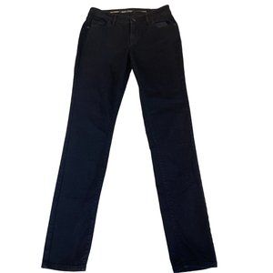 Old Navy Womens Super Skinny Jeans Denim Mid Rise Stretch 5 Pockets Black Size 4